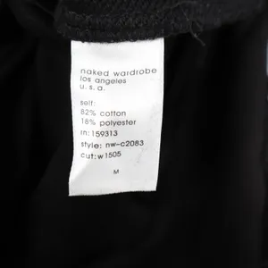 Naked Wardrobe Black Sweatshirt and Sweatpants Lounge Set Medium thumbnail 4