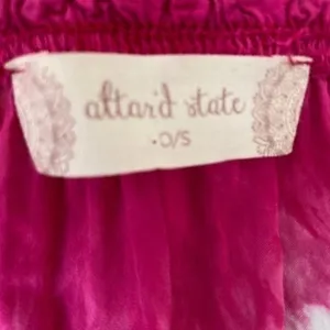Altar’d‎ State Boho Pink White Shirt Size 0… thumbnail 4