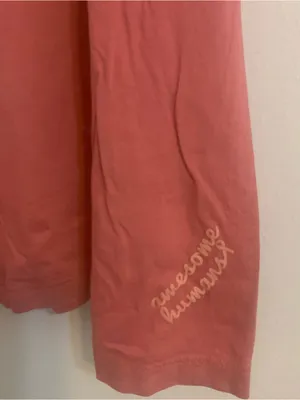 Figs Mock Neck Long Sleeve Top Mauve Ladies Size Large Under Scrub thumbnail 2