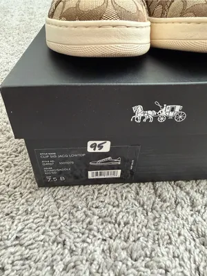 Coach Women’s Monogram Low-Top Sneakers in Khaki and Cream thumbnail 2