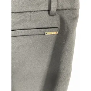 Anne Klein Womens Dress Pants Black Gold Logo Tapered Career Slacks 6 Petite thumbnail 6