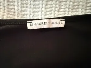 Sincerely Jules black long sleeve top. No sizing tag but size XS/S. thumbnail 3