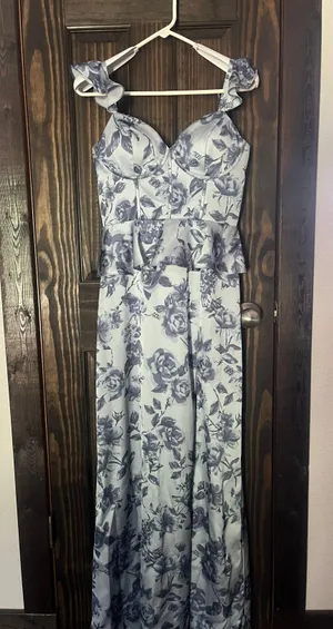Revelry Satin Floral Dress thumbnail 1