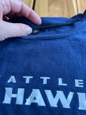 Seattle Seahawks Long Sleeve Night Gown Women Blue Graphic NFL Football thumbnail 3