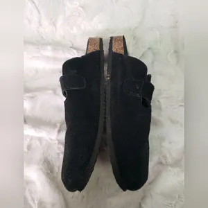Black Leather Upper Mules Size 8 thumbnail 2