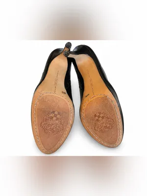 Vince Camuto Black Leather Platform Stiletto Ankle Booties Size 9.5M thumbnail 9