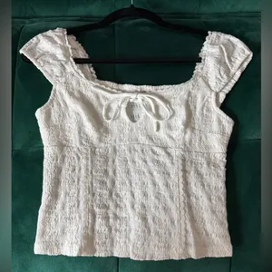 White Urban Outfitters Smocked Women's Crop Top thumbnail 8