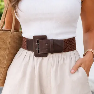 Vegan Leather Waist Belt Brown thumbnail 1