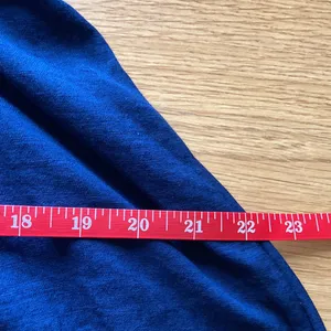 Trixxi V-Neck Short Jumper with Elastic Waist. Size L. Navy Blue, short sleeve thumbnail 4