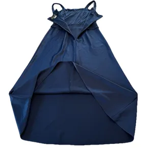 Alex Evenings Navy Blue Lace‎ Glitter Two Piece Jacket Sleeveless Satin Dress 6 thumbnail 7
