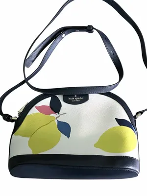 Kate Spade Sylvia Lemon Zest Dome Crossbody EUC thumbnail 3
