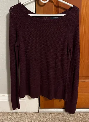 NWOT maroon American Eagle sweater. Size small thumbnail 1