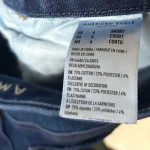 American Eagle Curvy Hi-Rise Jeggings Size 6‎ Short thumbnail 8