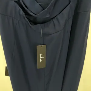 Lulus Confidently Charismatic Navy Blue Backless Halter Maxi Dress Large NWT thumbnail 13