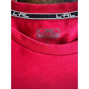 Lauren Ralph Lauren long sleeved deep red Womens pullover crew neck tshirt thumbnail 9