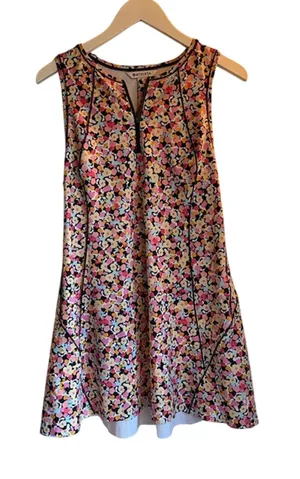 Athleta Floral Court Dress Petite Medium Sleeveless Active Tennis Golf thumbnail 1
