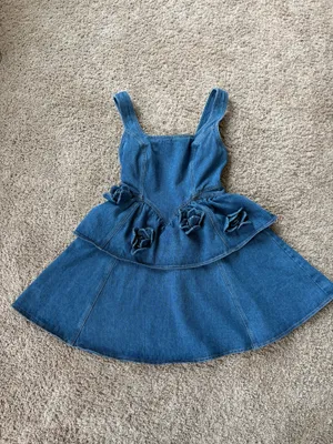 VICI Denim rose dress thumbnail 4