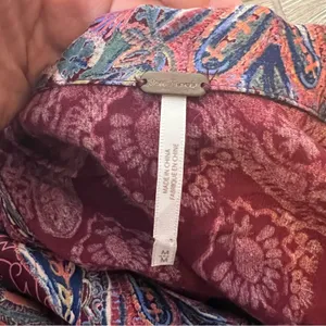 Free people‎ come see about me longline vest duster paisley print sz M thumbnail 11