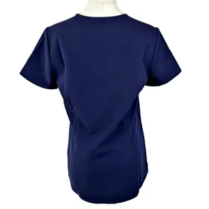 Figs Technical Collection Casma Three Pocket Scrub Top Navy Blue thumbnail 3