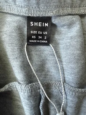 Shein light gray stretchy yoga style pull on pants women's size XS thumbnail 6