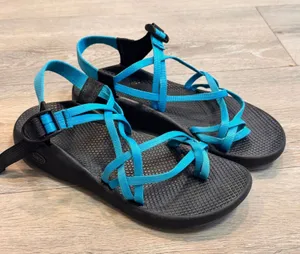 Chaco ZX/2 Classic Sport Sandals‎ Double Strap Toe Womens Size 11 Blue Black thumbnail 1