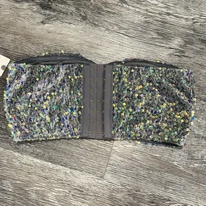 Anthropologie NWT The Eve Sequin Bralette: Bandeau Edition - S thumbnail 6
