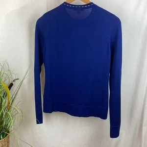 Brooks Brothers Blue Long Sleeve Knit Button Up Cardigan Sweater S thumbnail 3