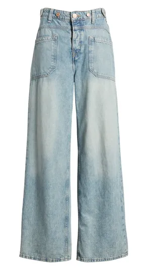 Free People We the Free Palmer Cuffed Baggy Jeans NWT thumbnail 1