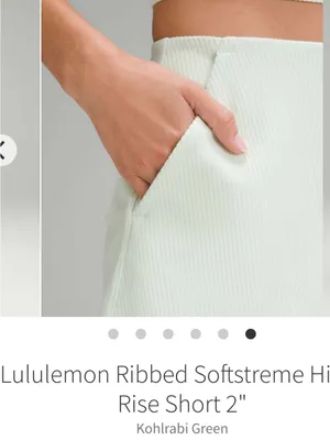 Lululemon softstreme ribbed 2 in shorts thumbnail 3