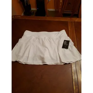 Etonic Athletic Woven Skort Wovens L Large White Core Pleated Built In Shorts XL thumbnail 2