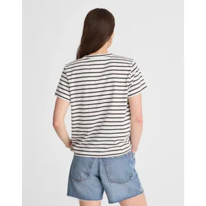 MADEWELL The Perfect Crewneck Tee in Allday Jersey in Roasted Chicory Size Large thumbnail 2