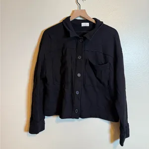 T.La Anthropologie Cropped Terry Shirt‎ Jacket thumbnail 2