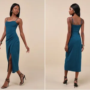 LULU's Elegant Sexy Bustier Chic Prom Wedding Formal Event Holiday Midi Dress thumbnail 4