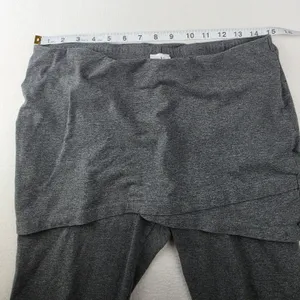 Cabi 5318 M-Leggings Charcoal Gray Skirted Layered Yoga Pants Women Size M thumbnail 8