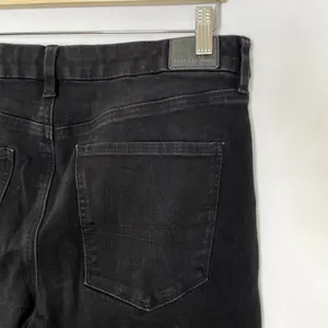 American Eagle dream stretch black jeans women's size 12‎ long cotton blend thumbnail 5