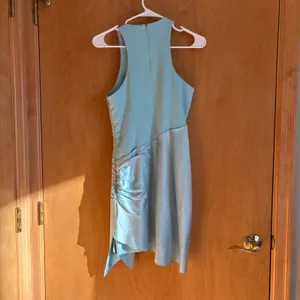 Cinq Sept Windsor Dress Aqua Blue Sleeveless‎ Tie Waist Cocktail Size 4 thumbnail 9