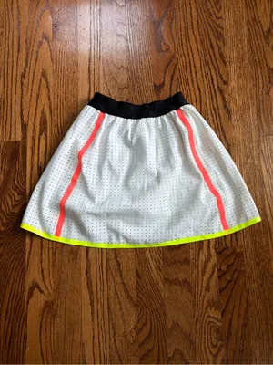 Monreal London XS Perforated Tennis Skort Neon Trim Built In Shorts thumbnail 4