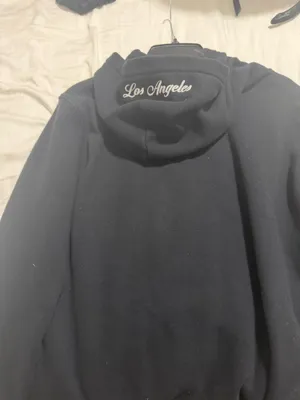 Hollister California Black Hoodie with Los Angeles Script Hood Detail thumbnail 5