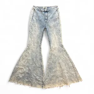We The Free Acid Wash Extreme Flare Bell Bottom Jeans Size 27 thumbnail 1