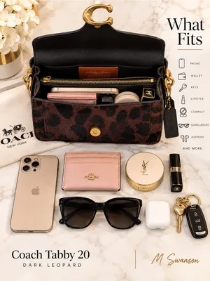 NEW Coach Tabby 20 Dark Leopard Haircalf Bag CCC07 NWT thumbnail 7