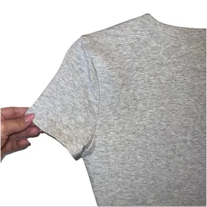 Abercrombie &‎ Fitch Heather Gray Bodysuit Size M Stretch Short Sleeve thumbnail 5