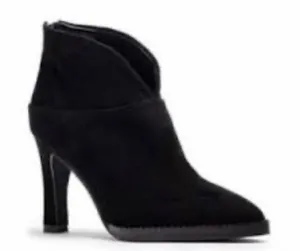 Black High Heel Ankle Bootie Size 9 thumbnail 1