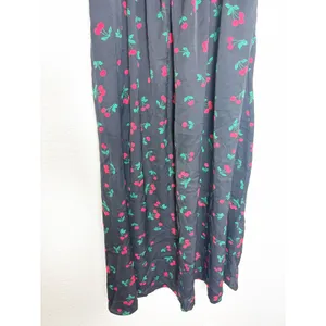 Petal & Pup Chlo Cherry Print Puff Sleeve Midi Dress Size Large Smocked Retro thumbnail 10