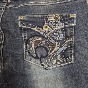 Revolt Jeans Y2K Women 12 Western Embroidered Country Rodeo Bedazzle Jeweled thumbnail 7