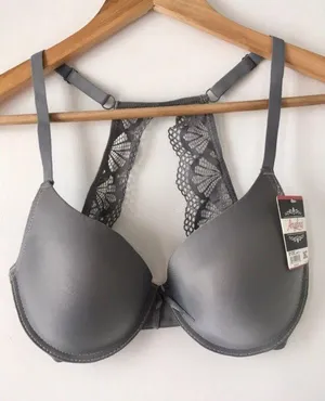 Underwire Bra, 36C Gray Size 36 C thumbnail 1