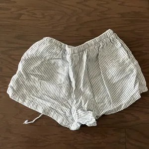 Striped White and Blue Tie Women's Shorts thumbnail 5