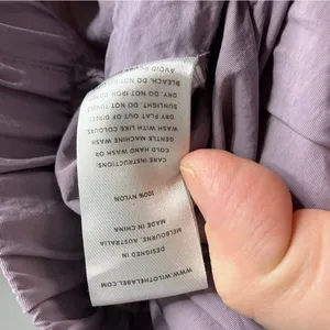 Wilo the label lavender cargo‎ parachute pants size medium Purple thumbnail 7