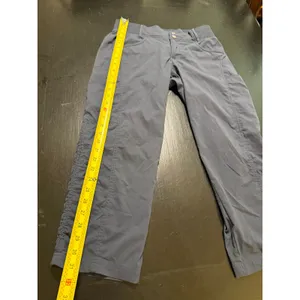 Title Nine Clamber Pants Womens 8 Blue ruched Hiking Cargo Crop Trousers thumbnail 2