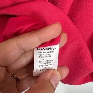 Bec & Bridge Cocktail Party Pink Sleeveless Dress‎ With Zipper Detail Size 2 thumbnail 6