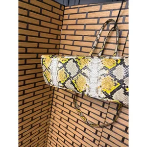 Jason‎ Wu Snakeskin Print Gold Tote Bag thumbnail 7